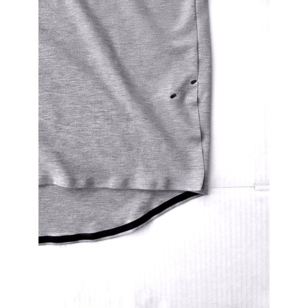 Vintage Jordan Jumpman Premium Training Top Gray Mens XL Side Slits Raw Edge - Picture 5 of 9